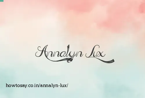 Annalyn Lux