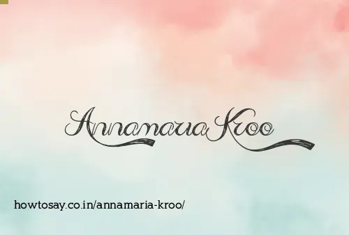 Annamaria Kroo