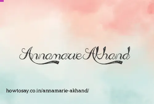 Annamarie Akhand