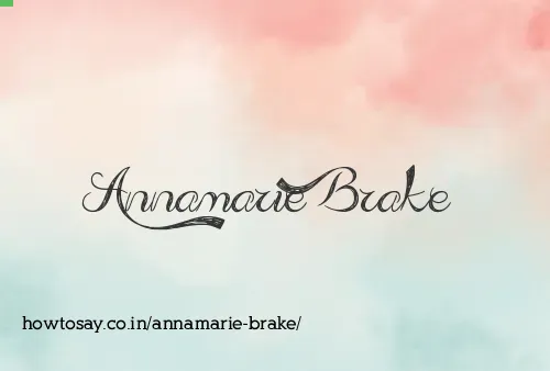 Annamarie Brake
