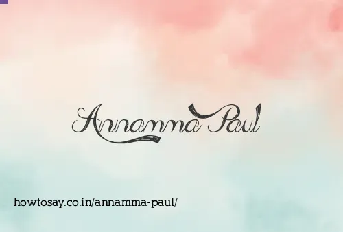 Annamma Paul