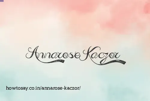 Annarose Kaczor