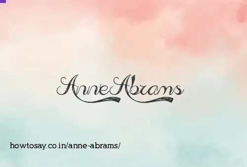 Anne Abrams