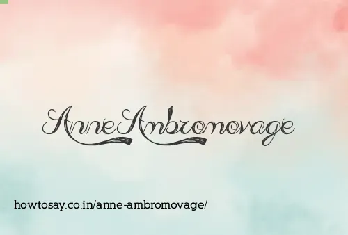 Anne Ambromovage