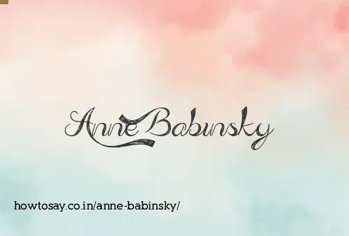 Anne Babinsky