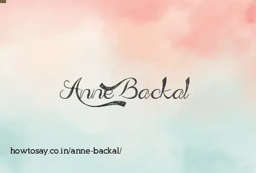 Anne Backal