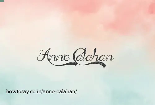 Anne Calahan