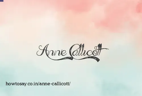 Anne Callicott