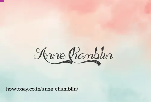 Anne Chamblin