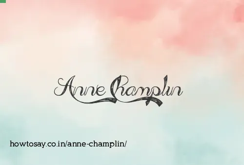 Anne Champlin