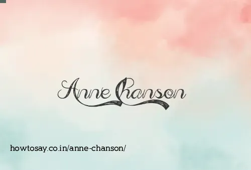 Anne Chanson