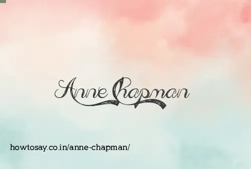 Anne Chapman