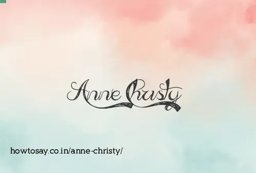 Anne Christy