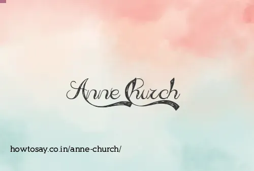 Anne Church
