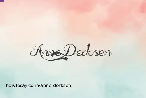 Anne Derksen