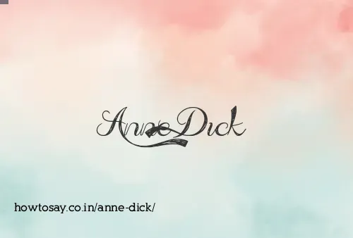 Anne Dick