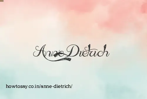 Anne Dietrich