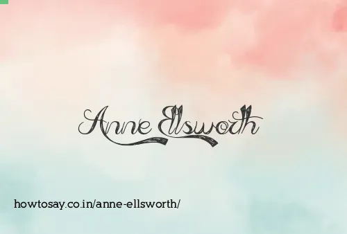 Anne Ellsworth