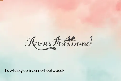 Anne Fleetwood