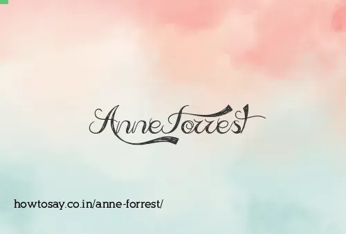 Anne Forrest