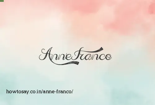 Anne Franco