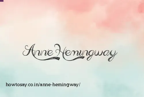 Anne Hemingway