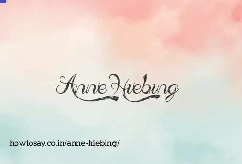 Anne Hiebing