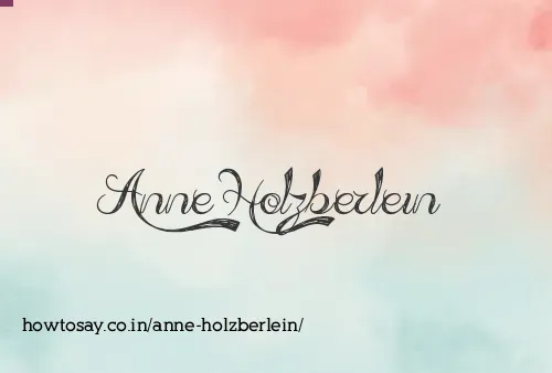 Anne Holzberlein