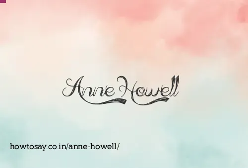 Anne Howell