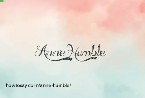Anne Humble