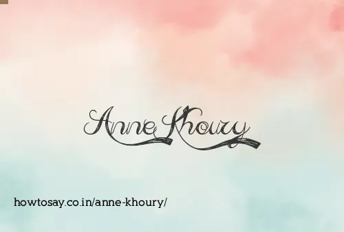 Anne Khoury
