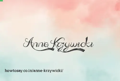 Anne Krzywicki