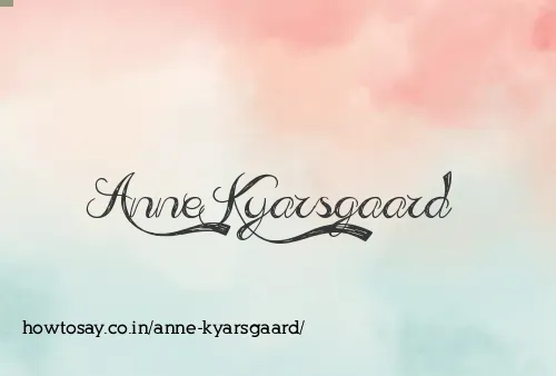 Anne Kyarsgaard