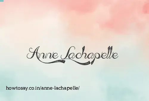 Anne Lachapelle