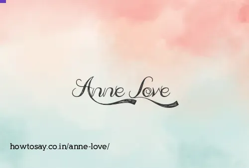 Anne Love