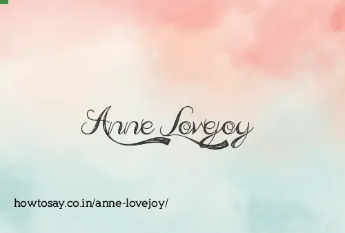 Anne Lovejoy