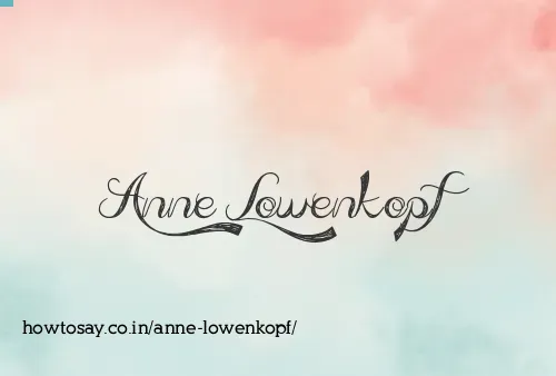 Anne Lowenkopf