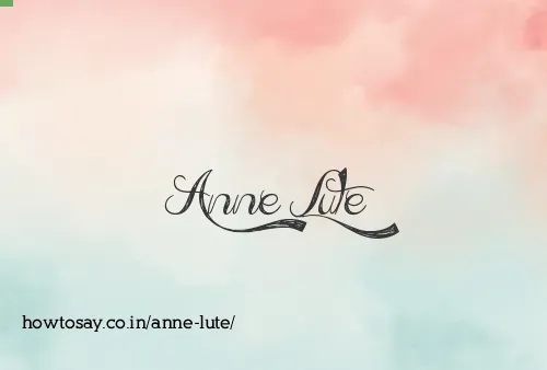 Anne Lute