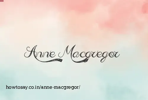 Anne Macgregor