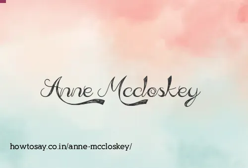 Anne Mccloskey
