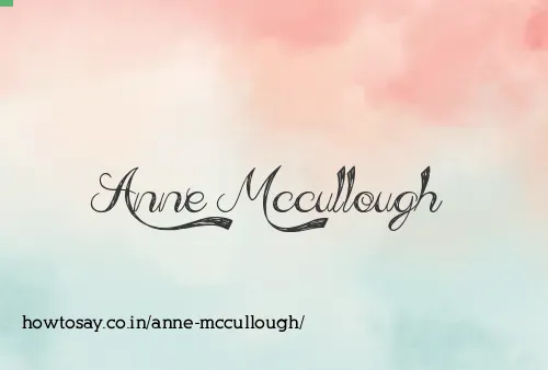 Anne Mccullough