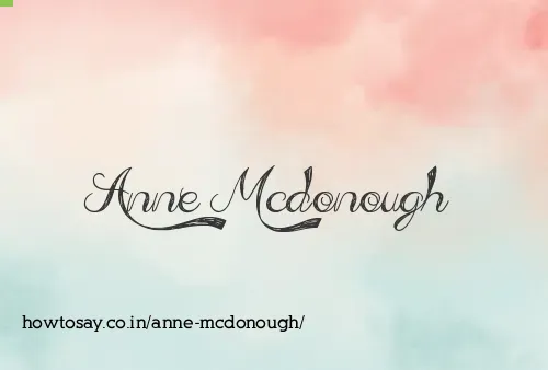 Anne Mcdonough