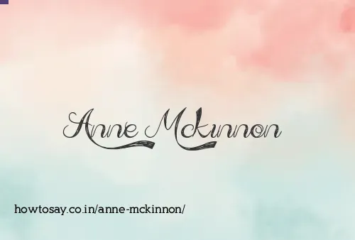 Anne Mckinnon