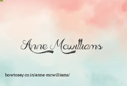 Anne Mcwilliams
