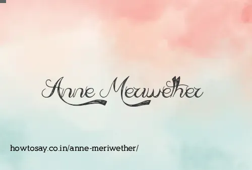 Anne Meriwether