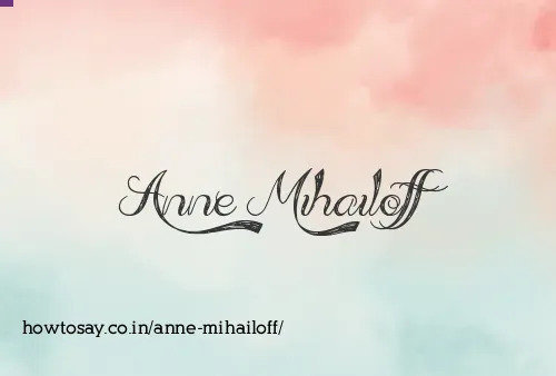 Anne Mihailoff
