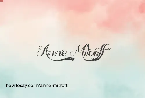 Anne Mitroff