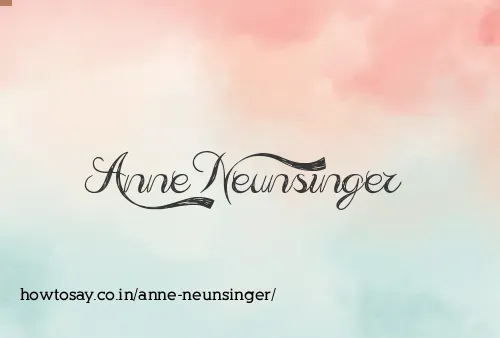 Anne Neunsinger