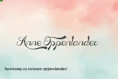 Anne Oppenlander