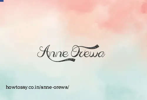 Anne Orewa